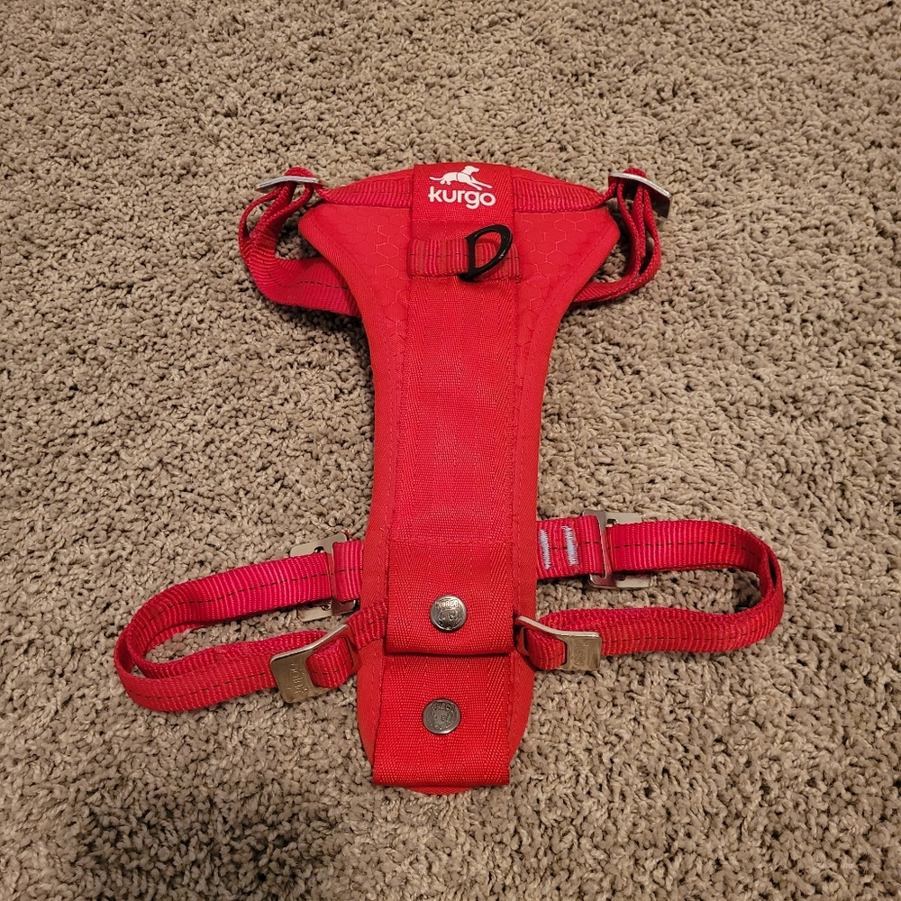 Kurgo Large Vibrant Red Pet Car Dog Harness